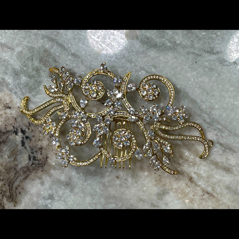 VIVIANA Swarovski Hair Comb, Wedding Headpiece